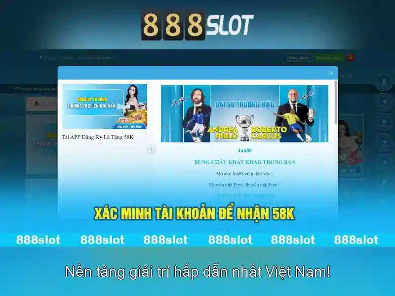 Giao diện trang chủ 888slot